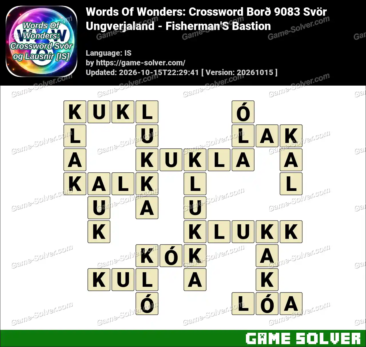 Words Of Wonders: Crossword Borð 9083 Svör – Ungverjaland – Fisherman’S Bastion